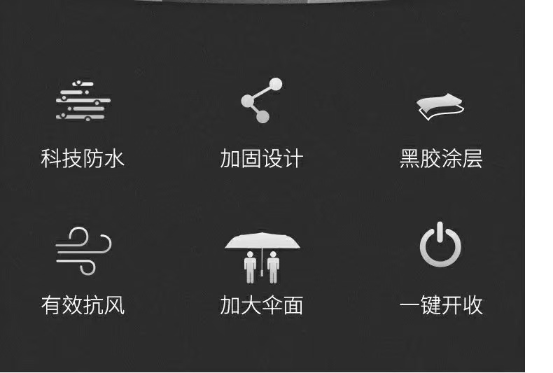自动折叠晴雨两用太阳伞 加固遮阳
